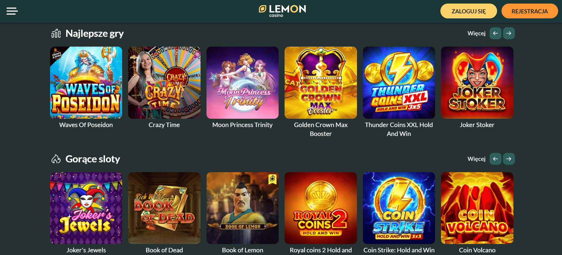 Lemon Casino Gry